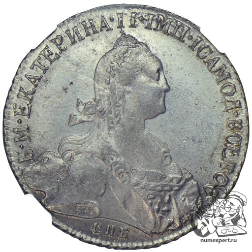 1 рубль 1774 года (5) в слабе NGC