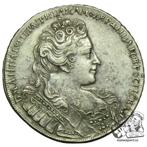 1 рубль 1731 года, «голова больше» (1)