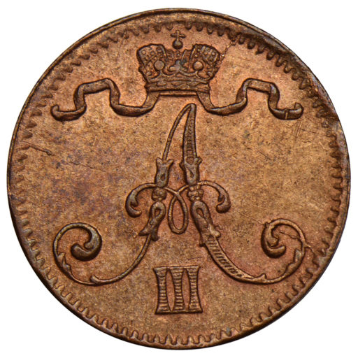 1 пенни 1884 года для Финляндии