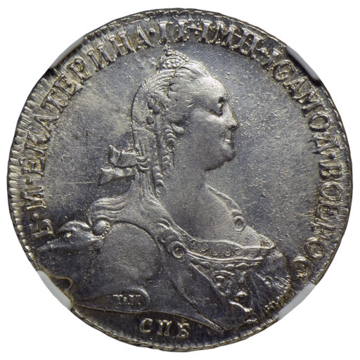 1 рубль 1774 года (6) в слабе NGC