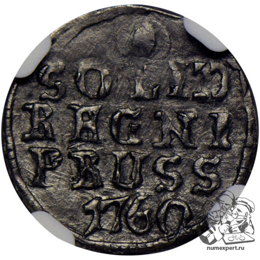 Солид 1760 года для Пруссии (1) в слабе NGC