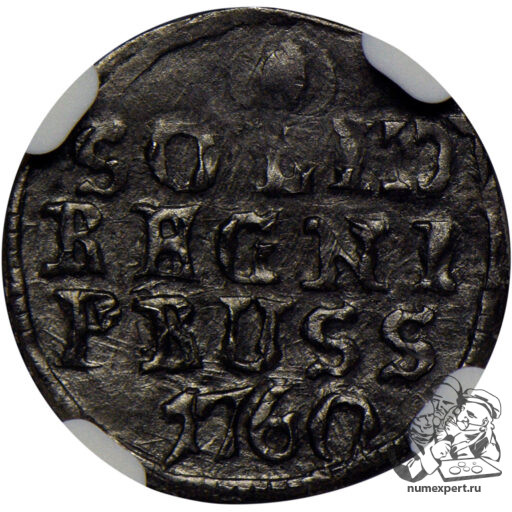 Солид 1760 года для Пруссии в слабе NGC