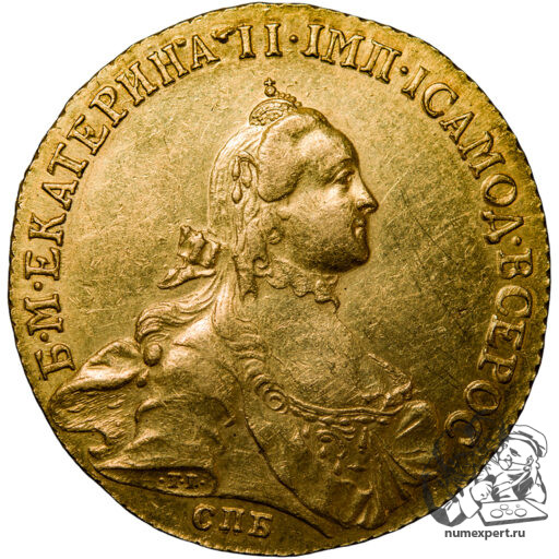 10 рублей 1762 года СПБ