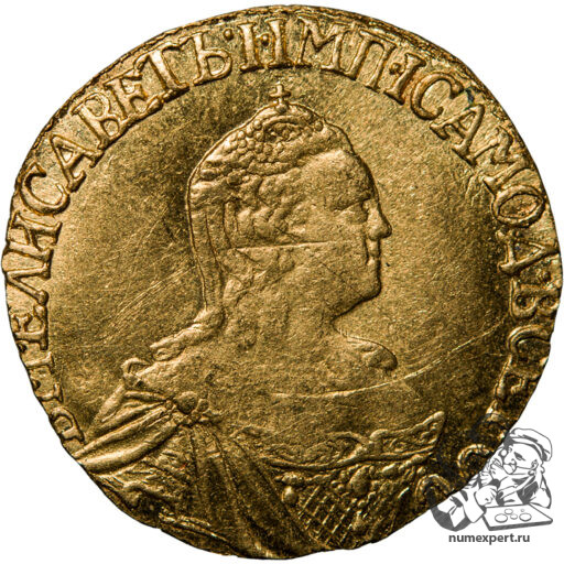 Рубль 1756 года «для дворцового обихода» (2)