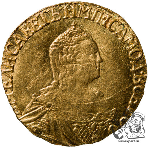 Рубль 1756 года «для дворцового обихода» (2)